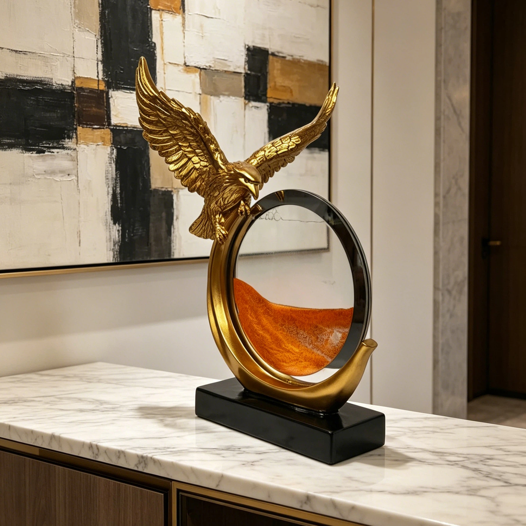 Golden Eagle Resin Statue with – обзор и цена Lighting Decor Company