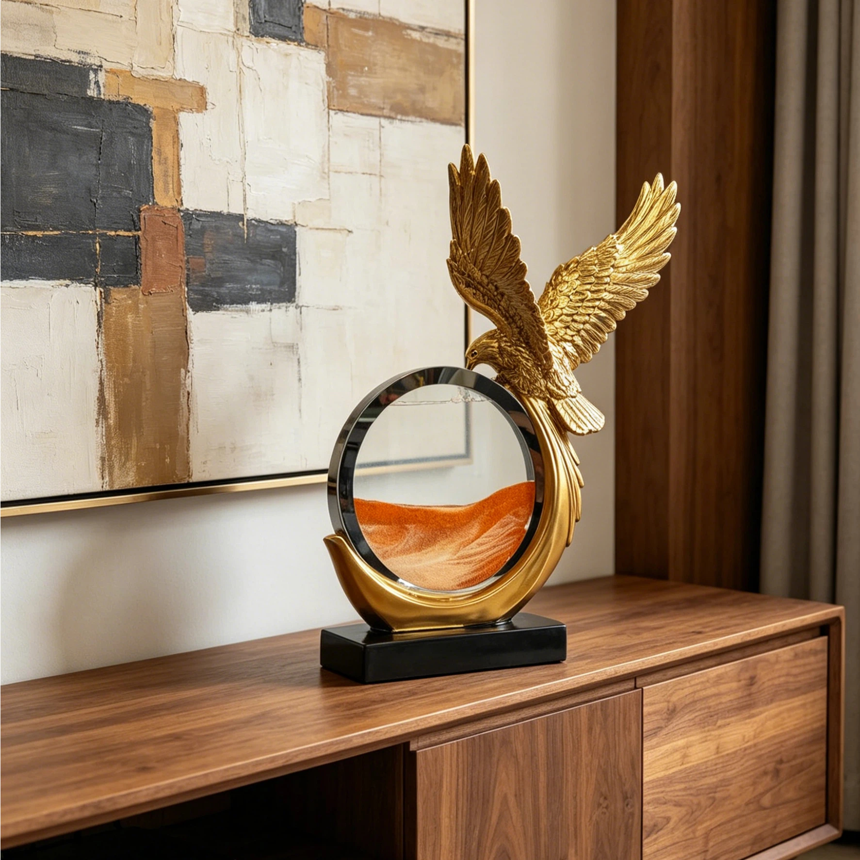 Golden Eagle Resin Statue with – обзор и цена Lighting Decor Company