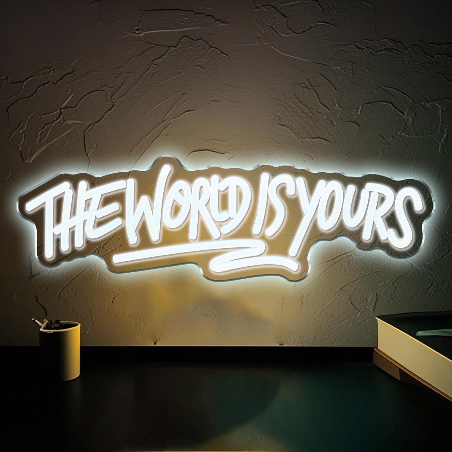 The World is Yours Neon Sign U – обзор и цена Lighting Decor For Wedding