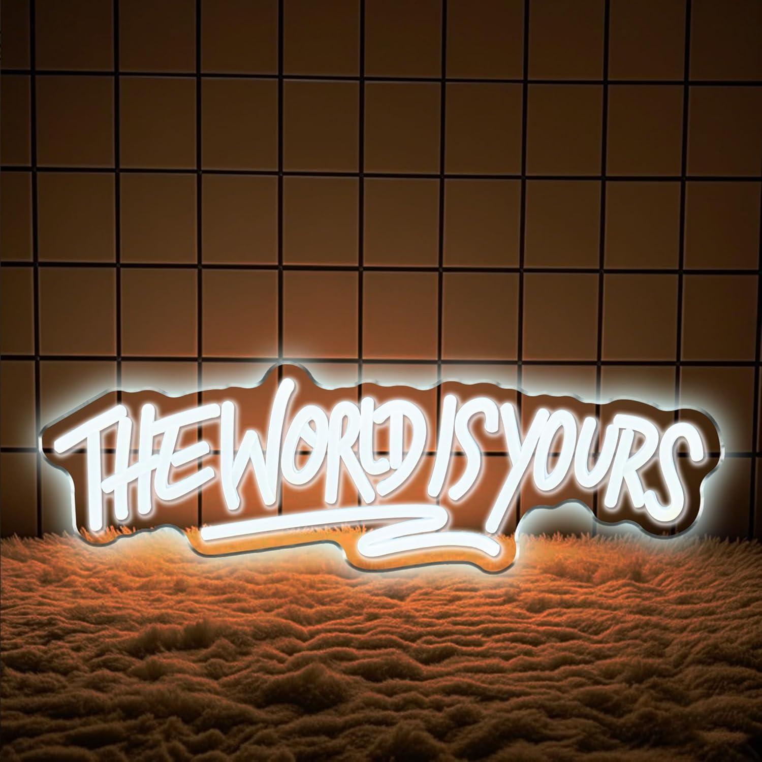 The World is Yours Neon Sign U – обзор и цена Lighting Decor For Wedding