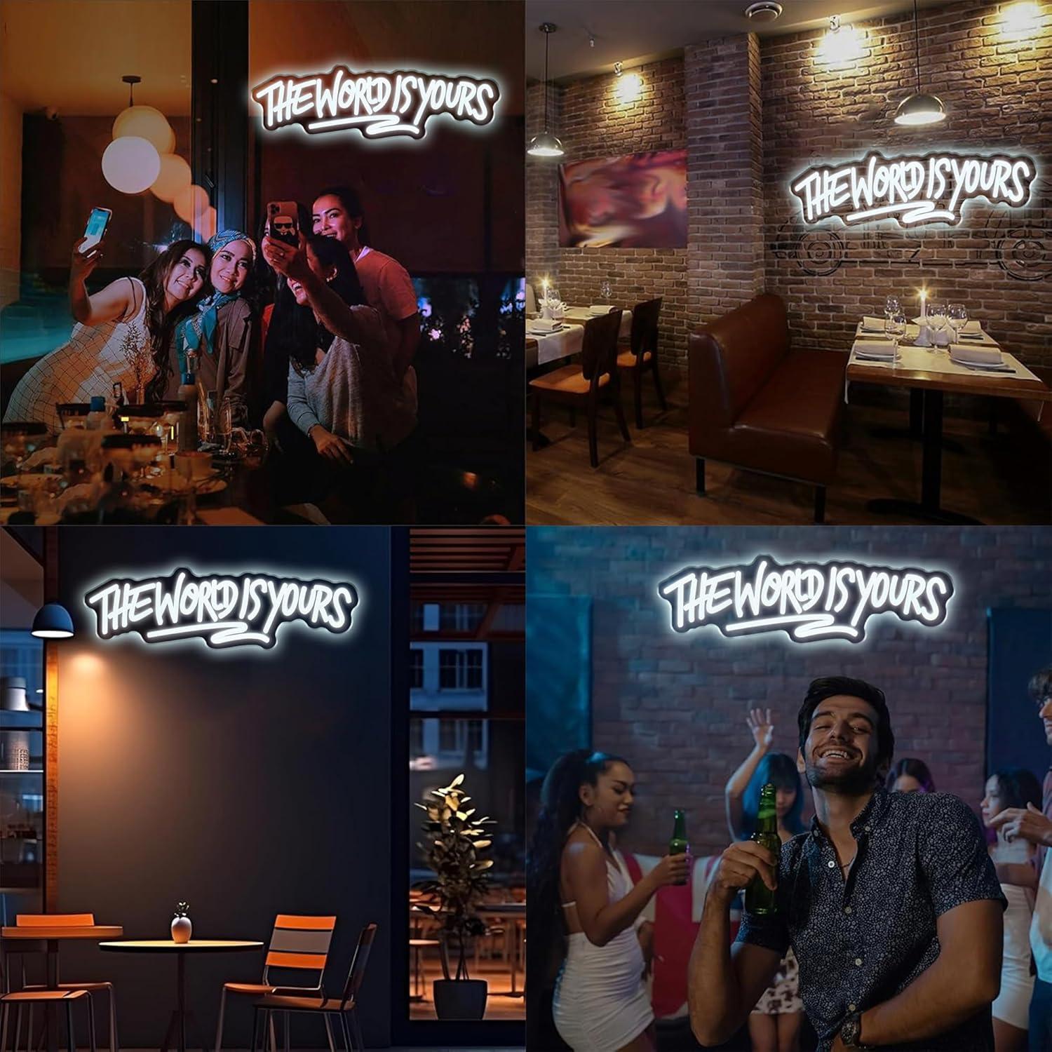 The World is Yours Neon Sign U – обзор и цена Lighting Decor For Wedding