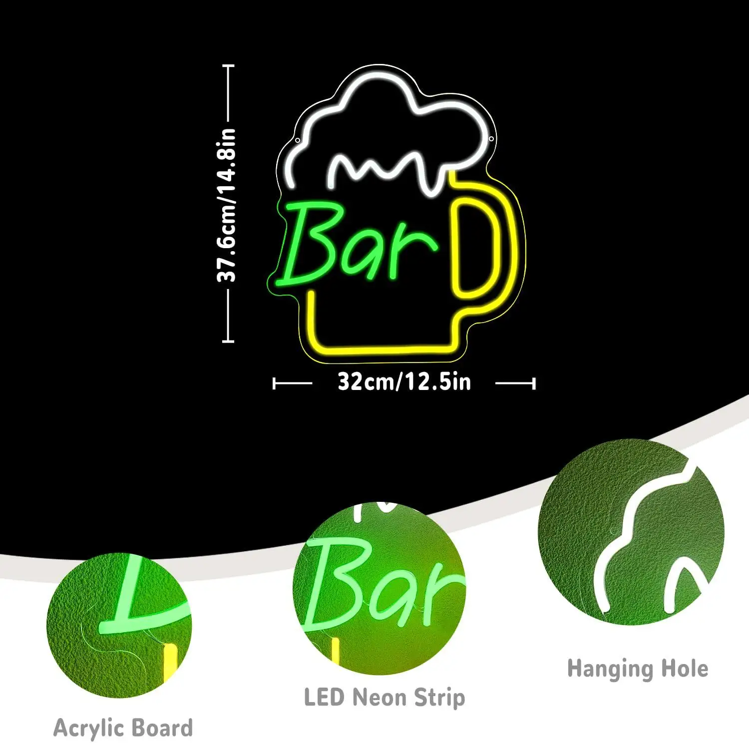 Beer Bar Neon Sign USB Dimmabl – обзор и цена Kitchen Decor Lighting