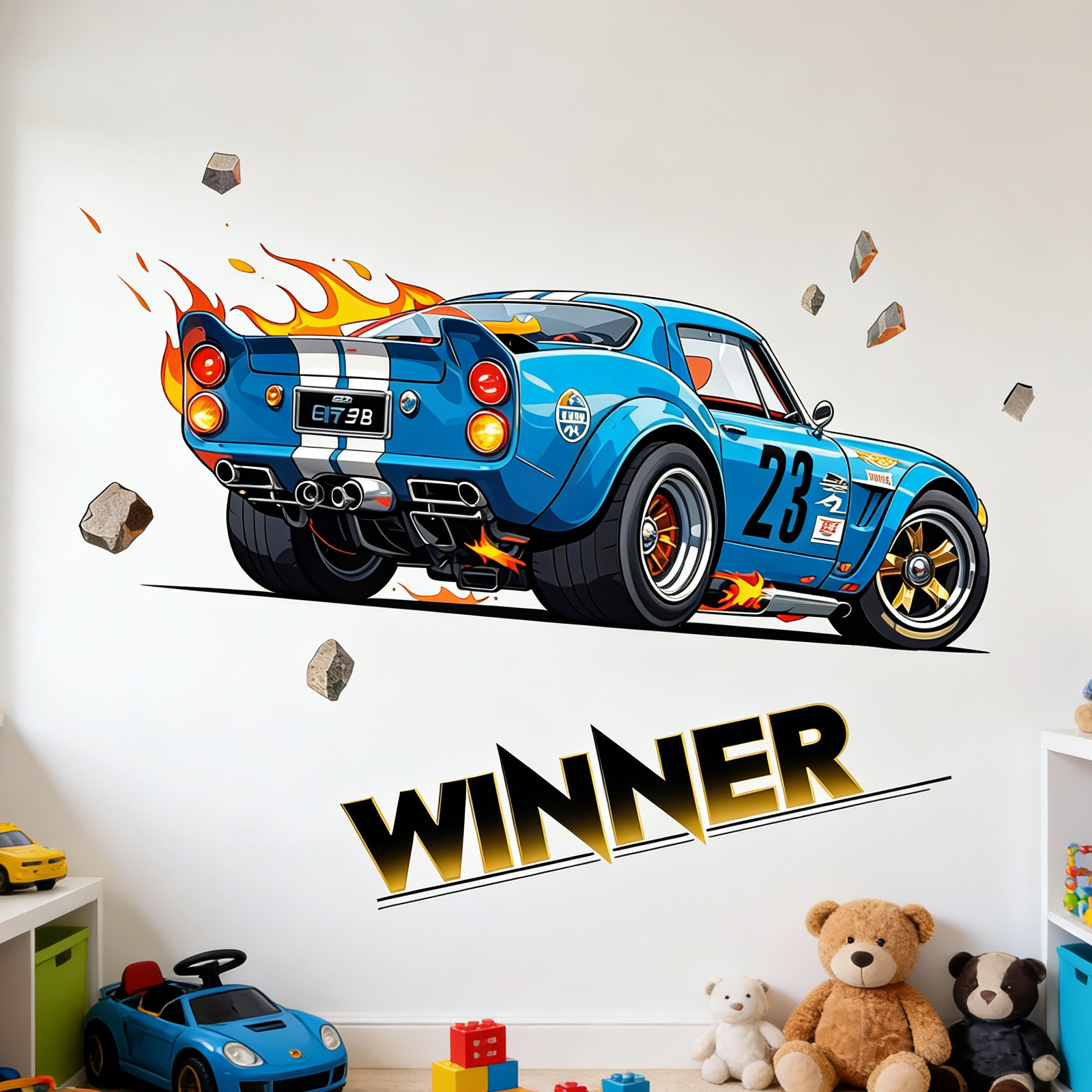 Children's Room Wall Decor Rac – обзор и цена Lighting Mcqueen Bedroom Decor