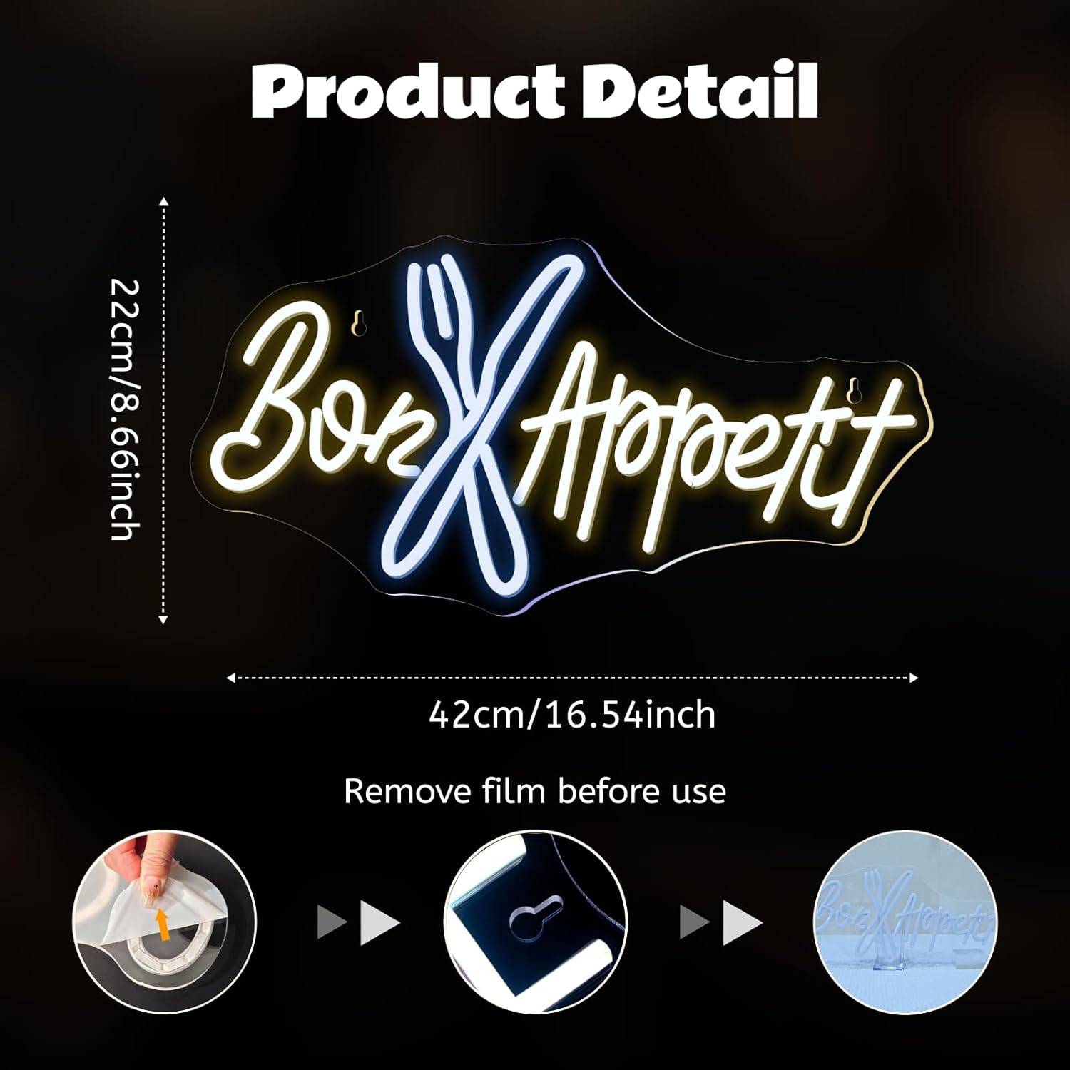 Bon Appétit Neon Sign Good App – обзор и цена Lighting Decoration Ideas For Home