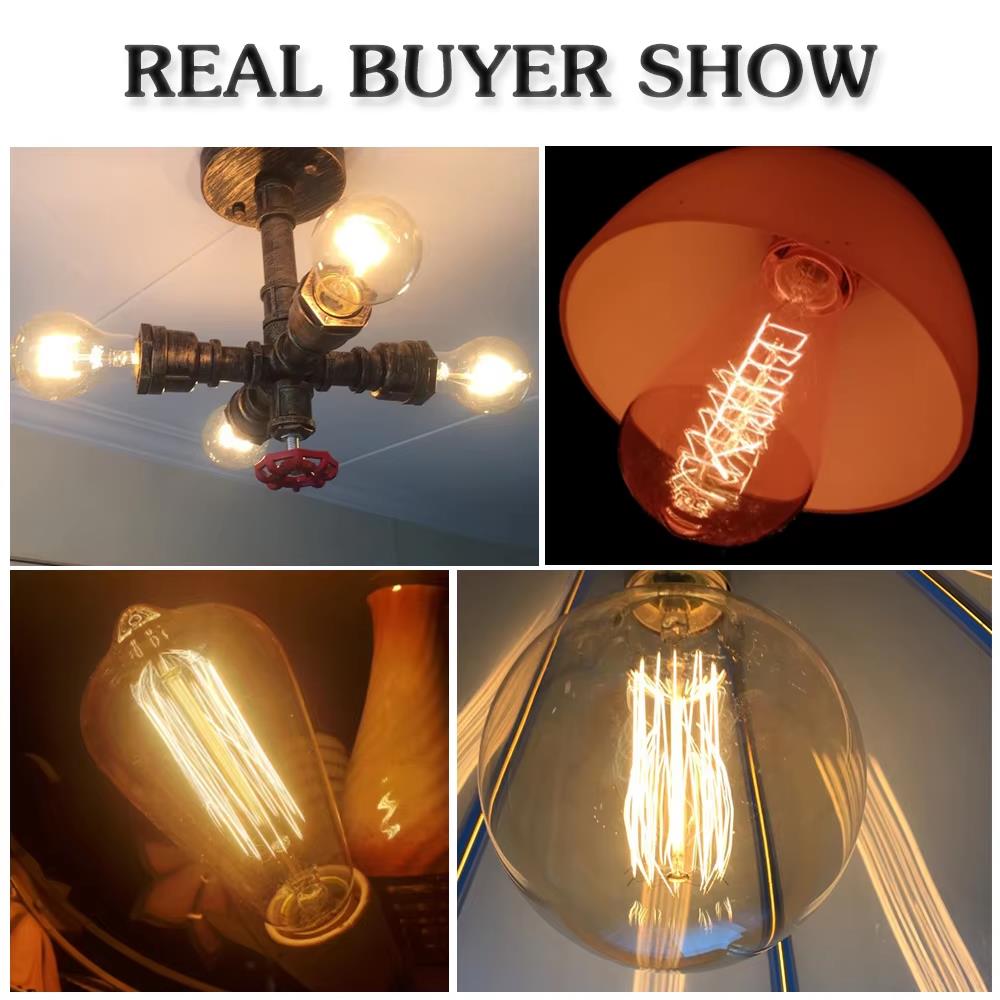 Retro Edison Light Bulb E27 40 – обзор и цена Lighting Decor Items