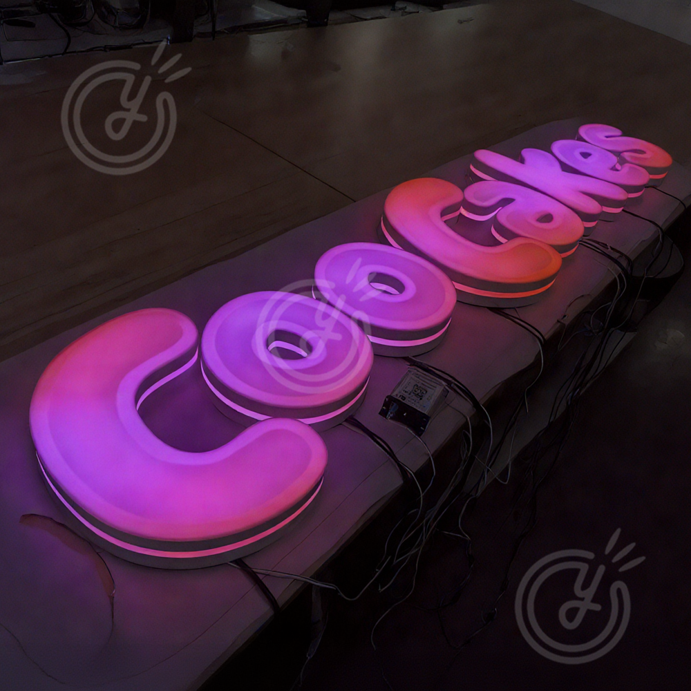 Custom RGB Metal LED Sign Wall – обзор и цена Lighting Decor Company