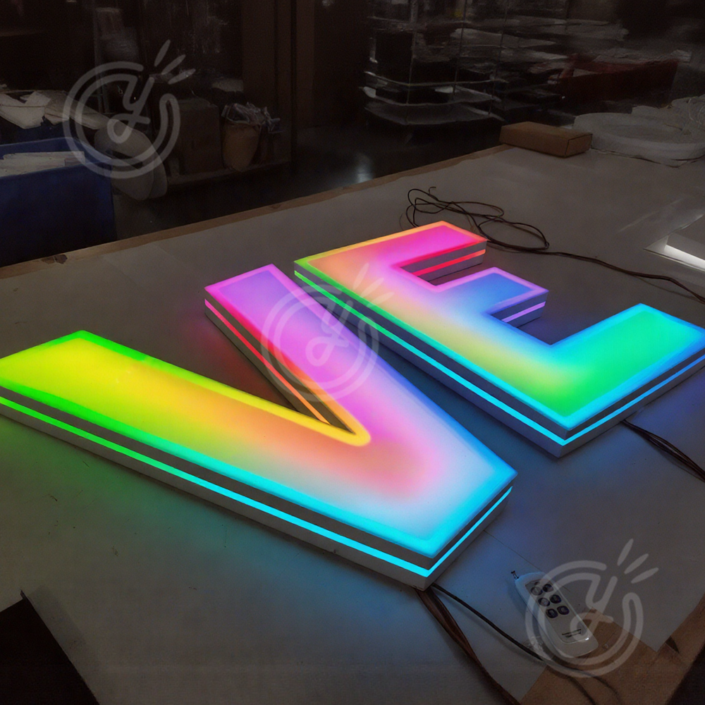 Custom RGB Metal LED Sign Wall – обзор и цена Lighting Decor Company