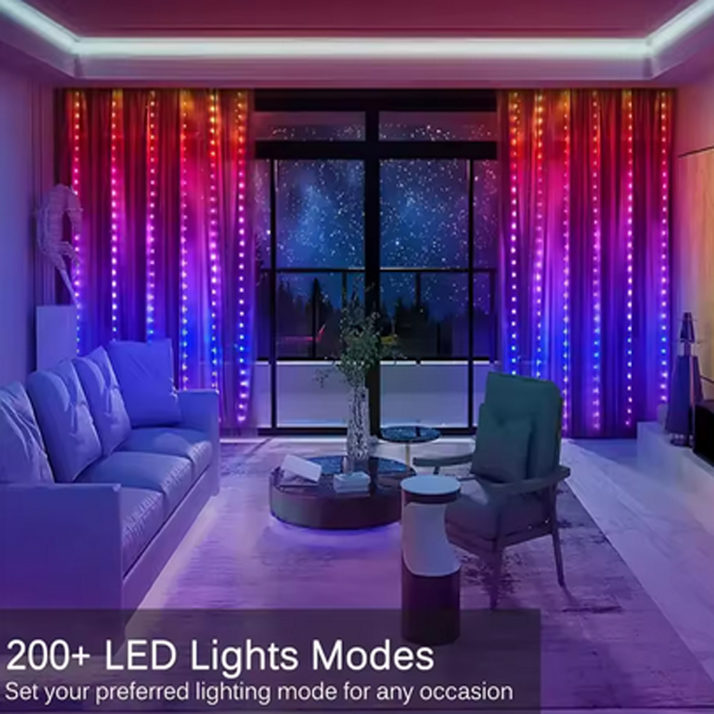 3M RGB Smart LED Curtain Light – обзор и цена Lighting Decor For Wedding