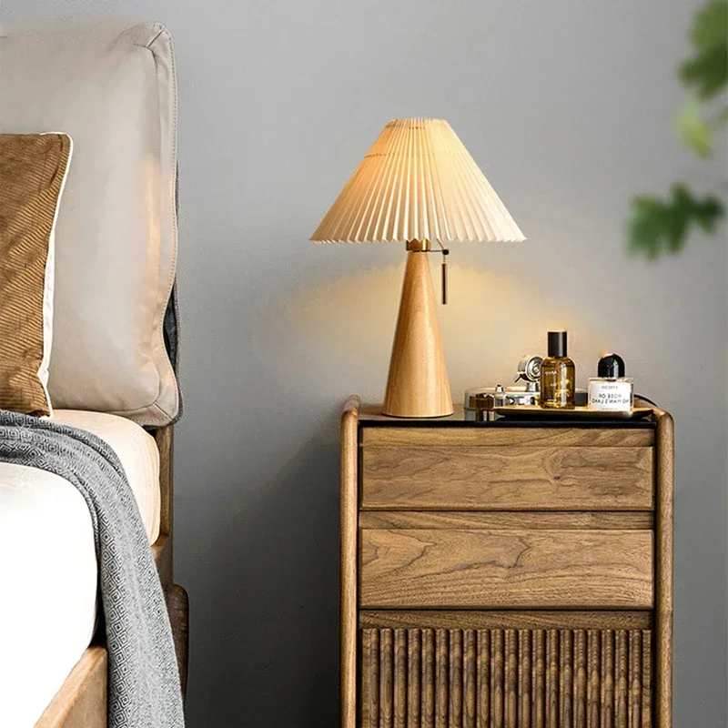 Retro Pleated Table Lamp Nordi – обзор и цена Lighting Decor Home
