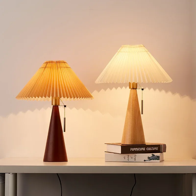 Retro Pleated Table Lamp Nordi – обзор и цена Lighting Decor Home
