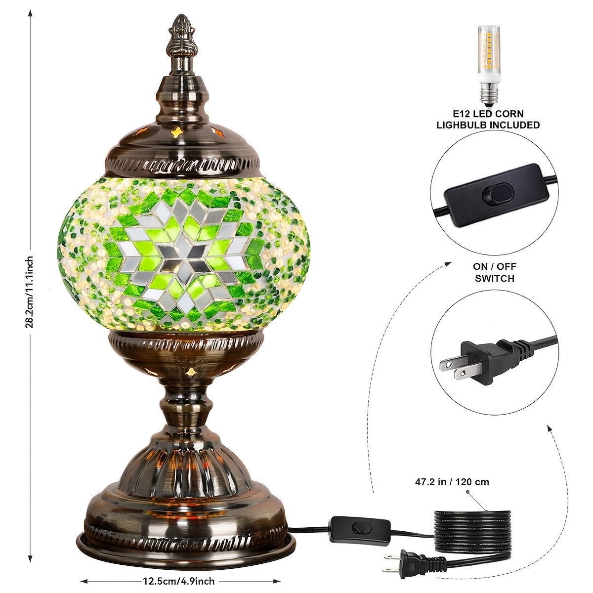 Handmade DIY Turkish Moroccan  – обзор и цена Lighting Table Decor