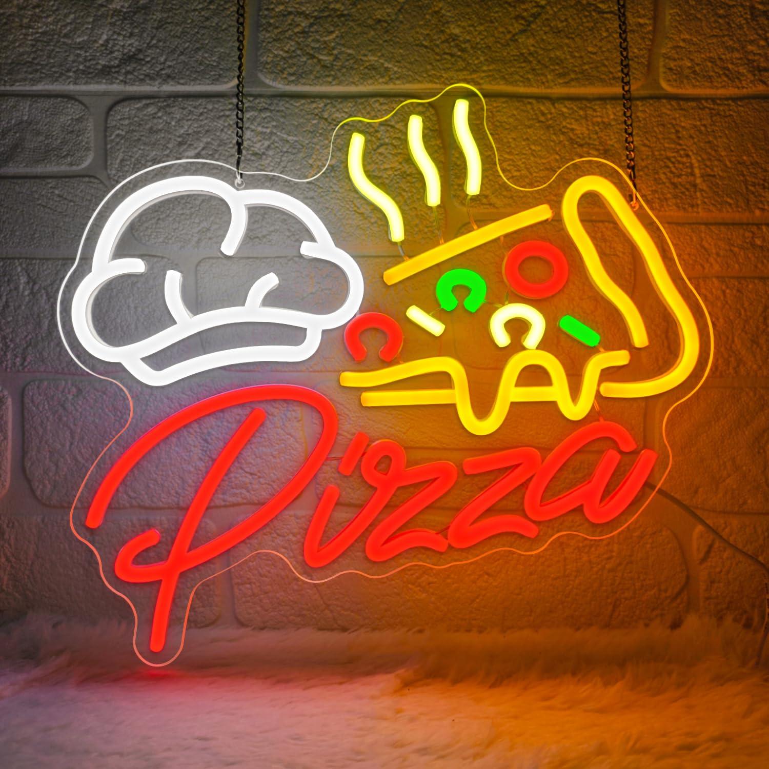Pizza Neon Sign Colorful Pizza – обзор и цена Kitchen Decor Lighting