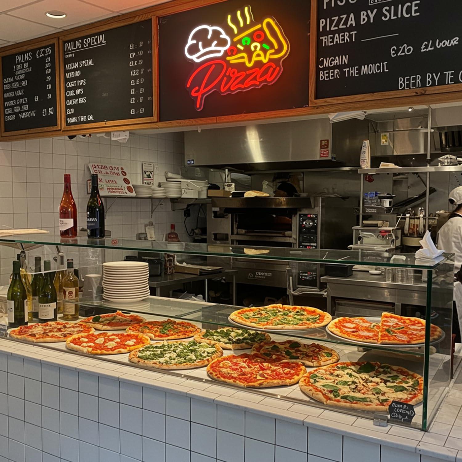 Pizza Neon Sign Colorful Pizza – обзор и цена Kitchen Decor Lighting