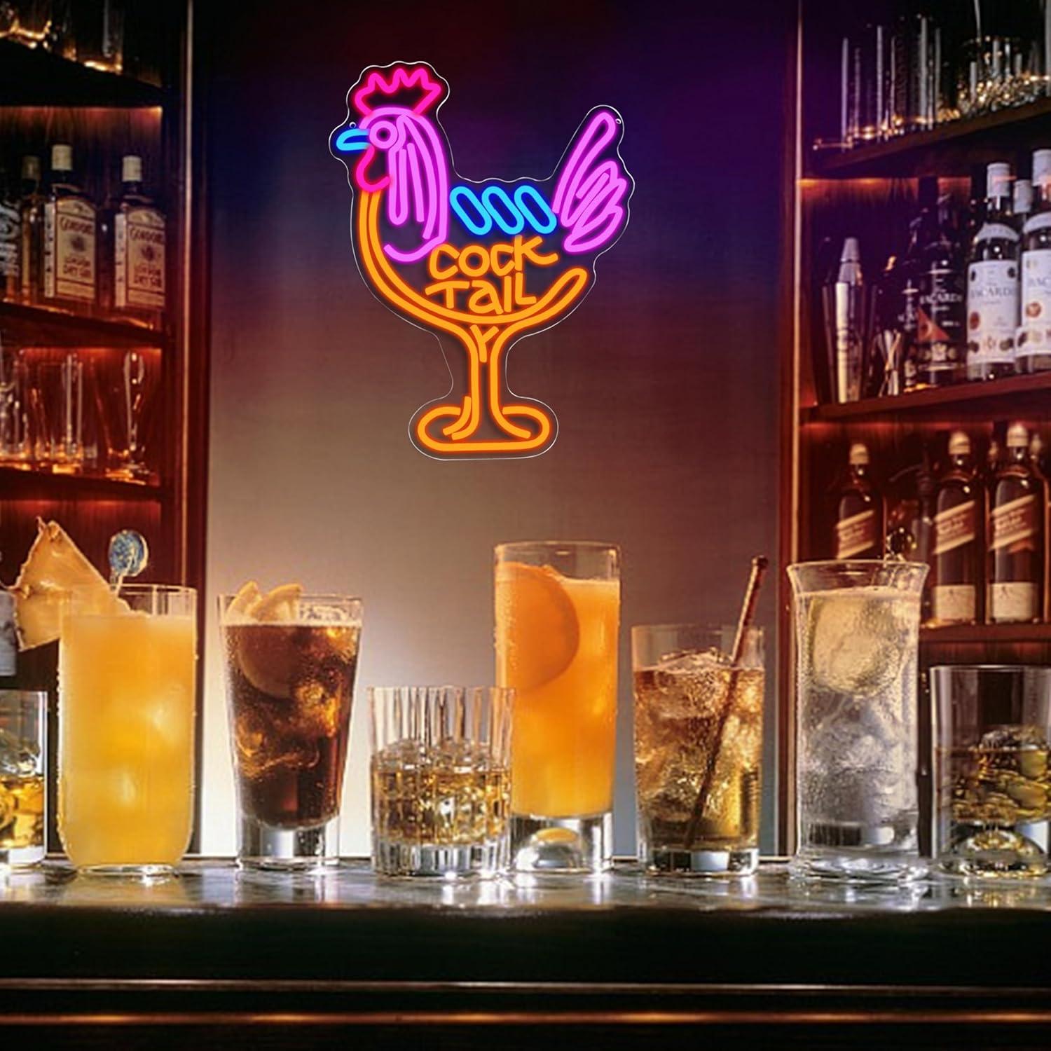 Cocktail Neon Sign USB Dimmabl – обзор и цена Kitchen Decor Lighting