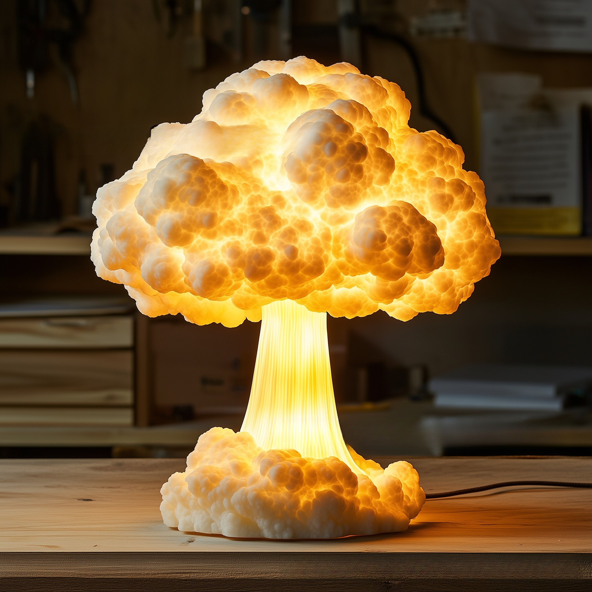 New Mushroom Cloud Table Lamp  – обзор и цена Mushroom Table Lamp