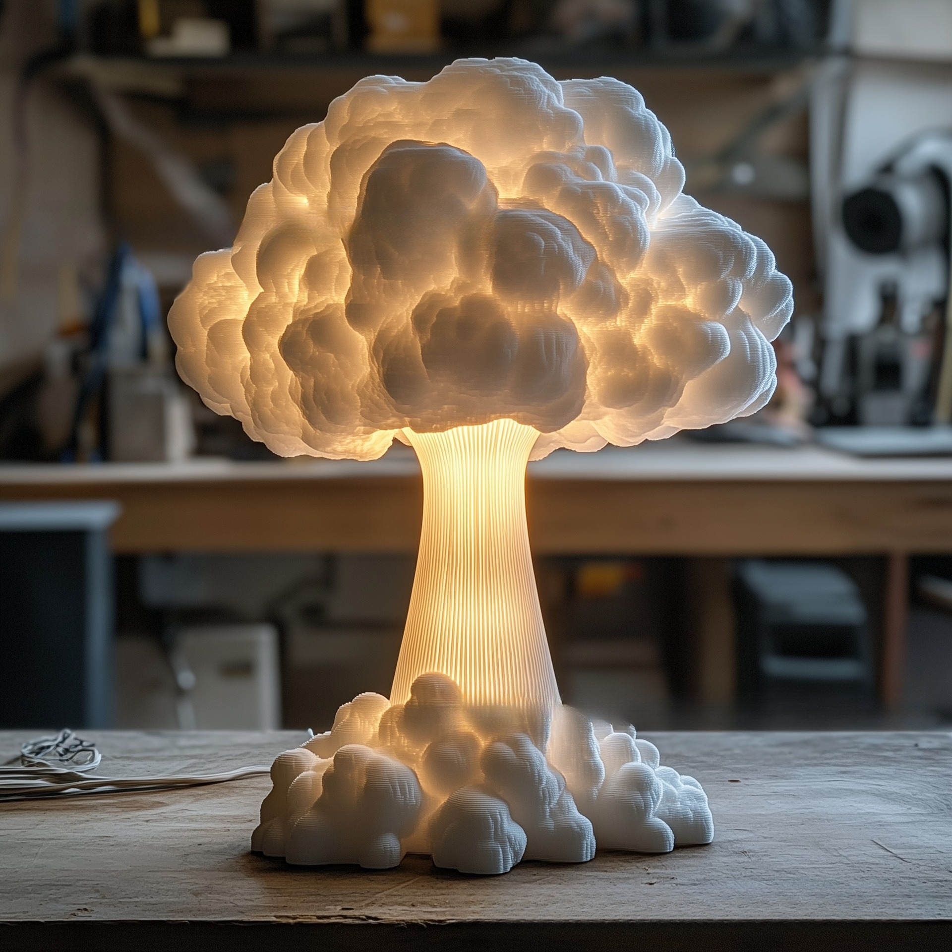 New Mushroom Cloud Table Lamp  – обзор и цена Mushroom Table Lamp