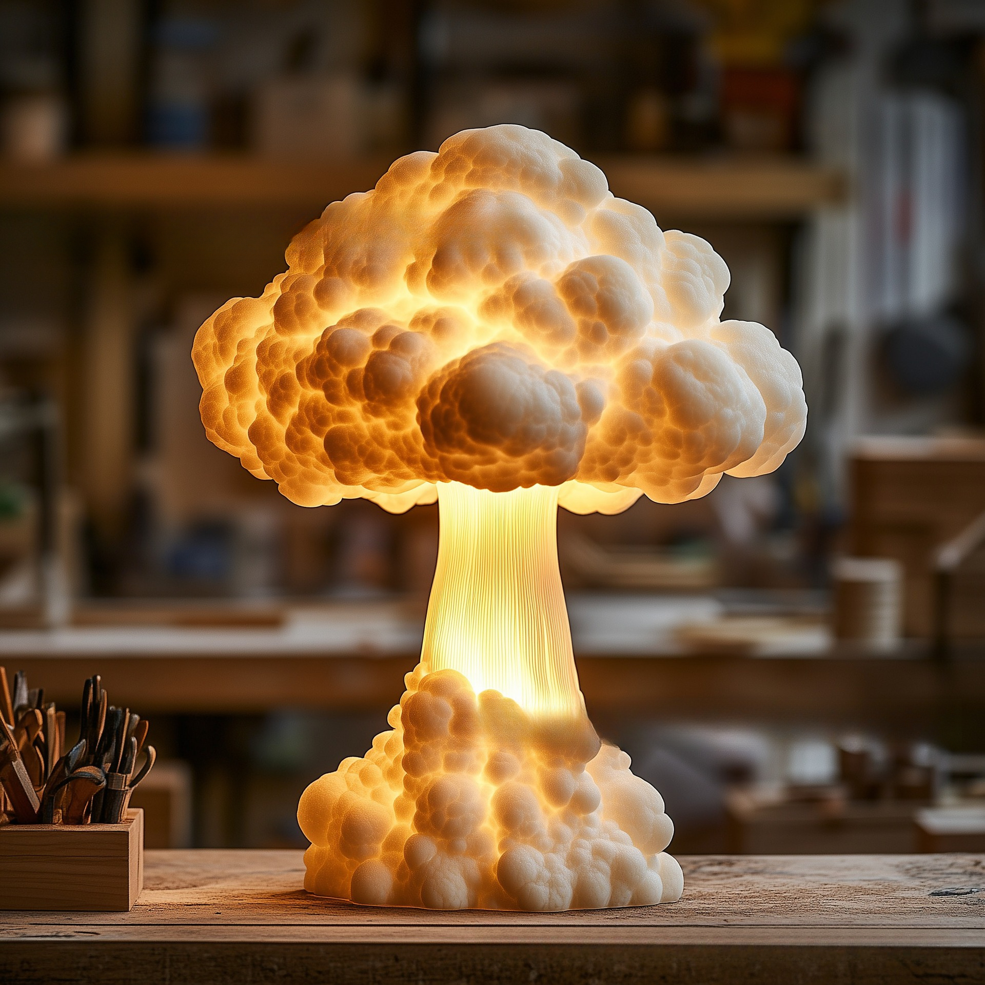 New Mushroom Cloud Table Lamp  – обзор и цена Mushroom Table Lamp