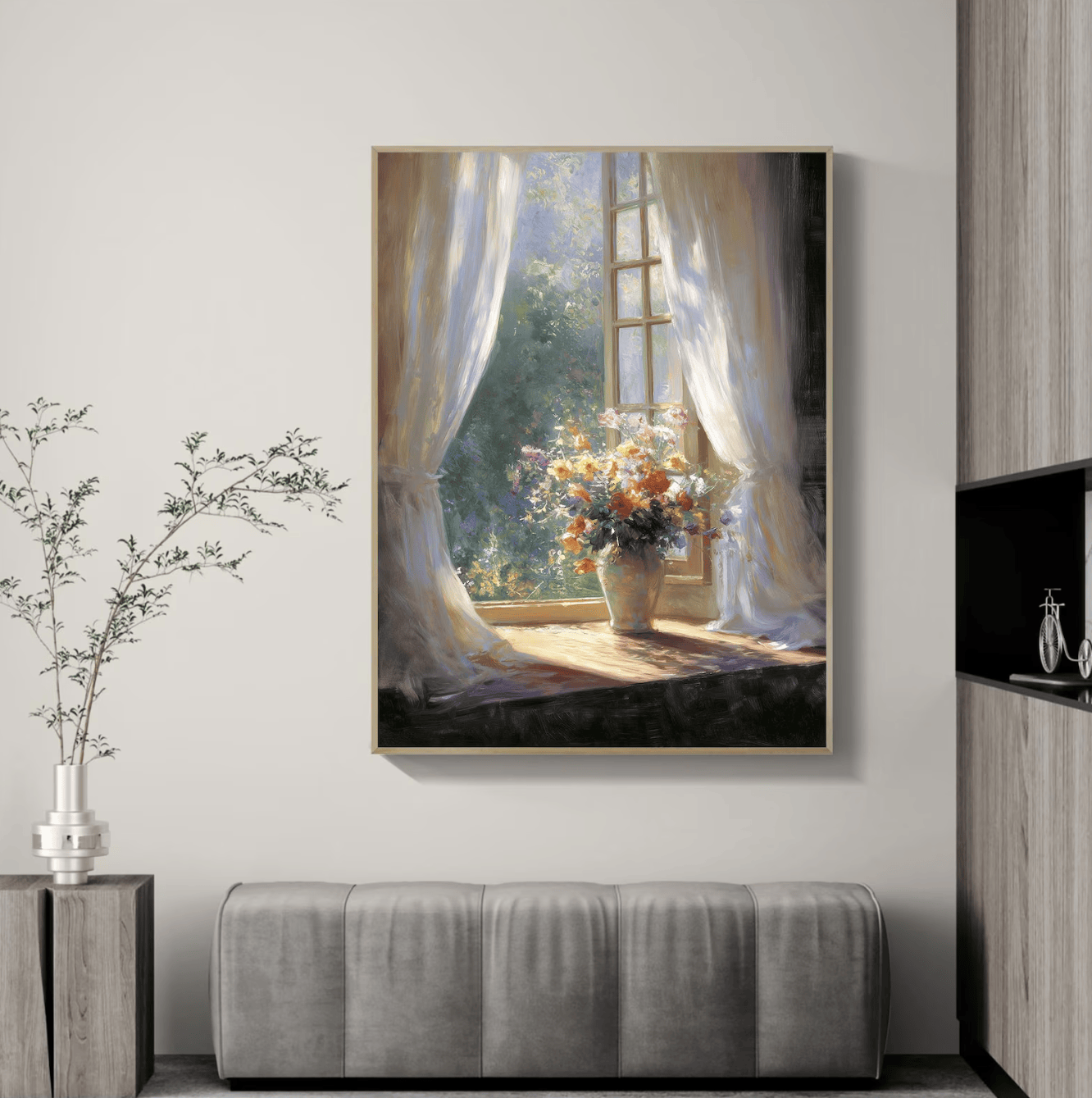 Window Floral Bouquet Canvas P – обзор и цена Kitchen Decor Lighting
